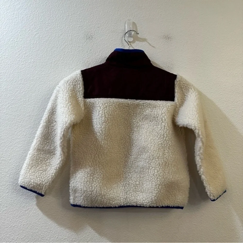 J. Crew Crewcuts‎ Kids Full Zip Sherpa Jacket Ivory Size 4-5Y